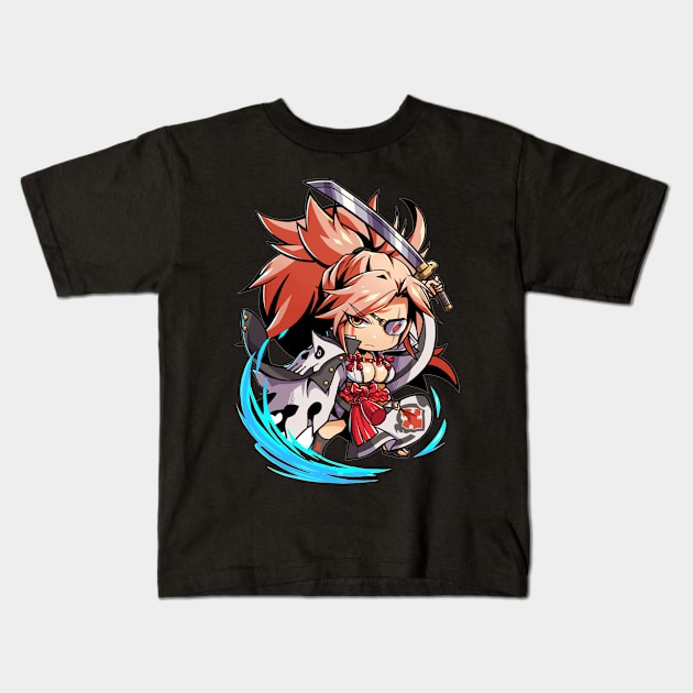 Baiken Guilty Gear Kids T-Shirt by abdul rahim